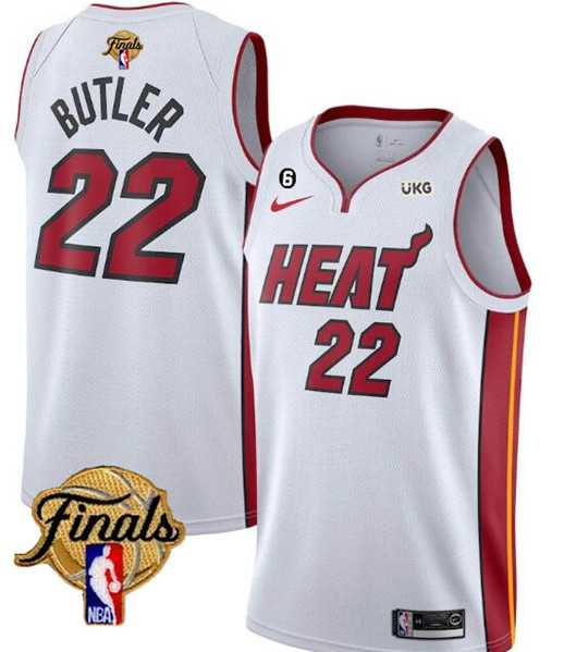 Men's Miami Heat #22 Jimmy Butler White 2023 Finals Association Edition With NO.6 Patch Stitched Basketball Jersey,We sell and wholesale Men's Miami Heat #22 Jimmy Butler White 2023 Finals Association Edition With NO.6 Patch Stitched Basketball Jersey on line form chian!
